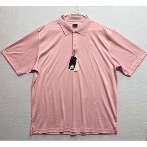 Greg Norman Play Dry Polo Pink Collared Golf Shirt NWT Size XL TPC Sawgrass